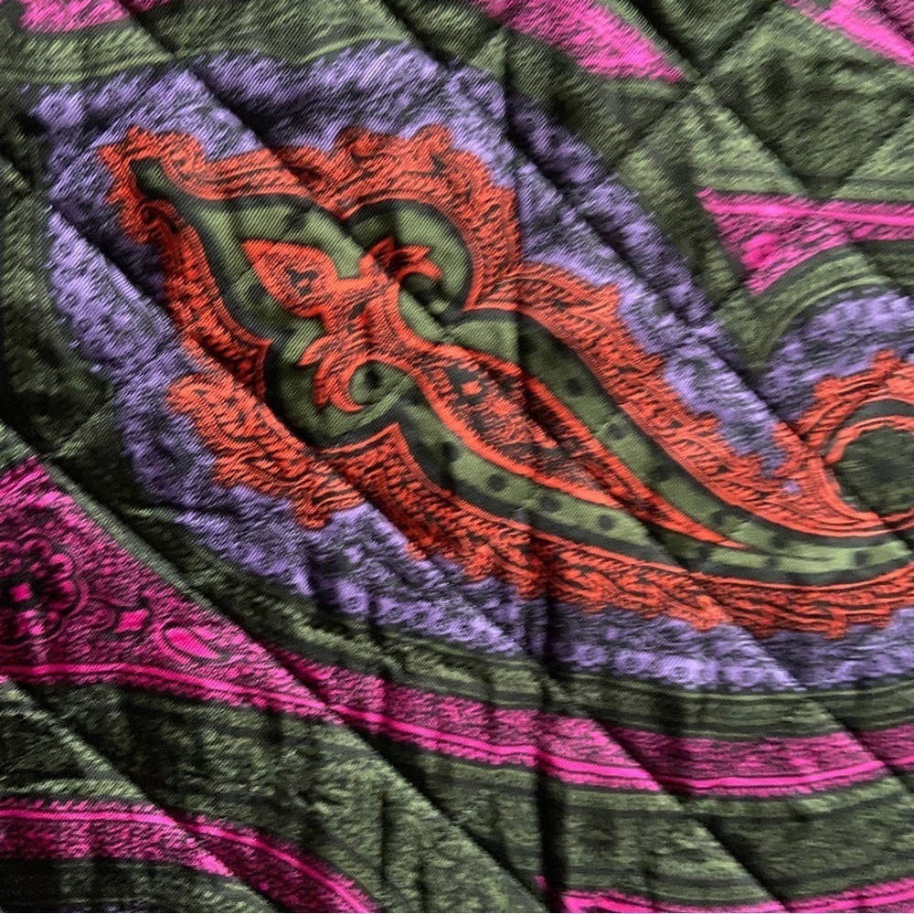 JW Anderson x Topshop Paisley Silk Quilted Top Size 2 - Picture 8 of 8